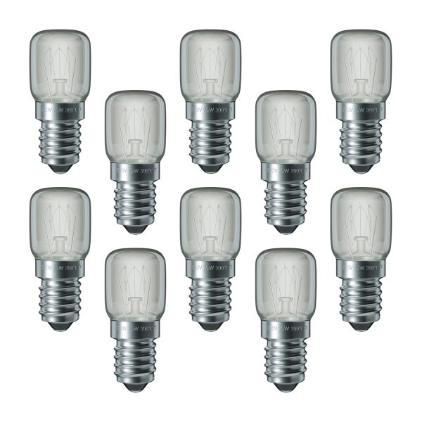 Backofenlampe 10 Stück Lampe 300° E14 25W 220V für Backofen