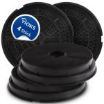 Kohlefilter 4 Stück kompatibel mit Electrolux 902979378/4 E3CFWH für Dunsthaube