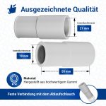 Ablaufschlauch-Adapter universal Ø21mm auf Ø19mm für Waschmaschine – Bild 2