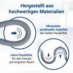 Abwasserschlauch 19/22mmØ 3,5m für Waschmaschinen und Geschirrspüler – Bild 5