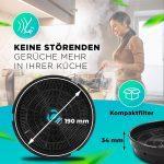 Kohlefilter 2 Stück kompatibel mit Electrolux 902979378/4 E3CFWH für Dunsthaube