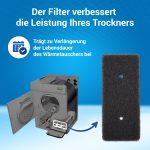 Schwammfilter Set 4x wie Samsung DC62-00376A 225x100mm für Trockner – Bild 2