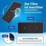 Schwammfilter Set 4x wie Samsung DC62-00376A 225x100mm für Trockner – Bild 3