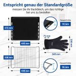 Backblech Grillrost Bauknecht 481241838128 mit 2x Ofenhandschuhe für Backofen – Bild 3