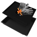 Backblech 2x kompatibel mit Gorenje 274663 242132 mit 2x Ofenhandschuhe für Backofen