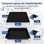 Backblech 2x kompatibel mit Gorenje 274663 242132 mit 2x Ofenhandschuhe für Backofen – Bild 2