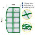 Motorschutzgitterfilter 1x Staubsaugerbeutel 6x wie Kobold VK200 Staubsauger