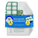 Motorschutzgitterfilter 1x Staubsaugerbeutel 6x wie Kobold VK200 Staubsauger