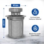 Mikrofilter Sieb Set 3-teilig passend wie Bosch 00427903 für Spülmaschine – Bild 3