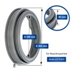 Türdichtung passend wie Miele 6579420 für Waschmaschine – Bild 2