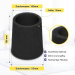 Ansaugfilter wie Rowenta RS-RU3712 Kegelform aus Schaumstoff für Staubsauger – Bild 6