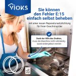 Dichtung 2x wie Bosch 12005744 182 mm für Geschirrspüler – Bild 2