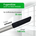 Fugendüse kompatibel mit Miele 9442630 Staubsaugerdüse 35mmØ für Staubsauger