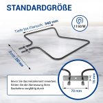 Heizelement wie Whirlpool 480121100591 Unterhitze EGO 20.41222.000 für Backofen – Bild 3