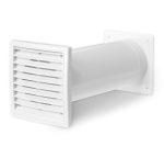 Mauerdurchführung 100erR Rund-Anschlusssystem Mauerkasten für Ablufttrocknern