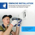 Mauerdurchführung 100erR Rund-Anschlusssystem Mauerkasten für Ablufttrocknern – Bild 4
