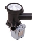 Ablaufpumpe wie Bosch 00145787 mit Pumpenkopf und Sieb für Waschmaschine