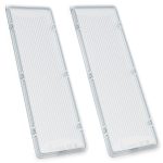 Lampenabdeckung 2x wie Bosch 00264984 175x60 mm für Dunstabzugshaube