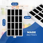 Luftfilter 3x kompatibel mit Whirlpool 481248048172 C00312451 für Kühlschrank – Bild 3