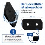 Filterschwamm Set 3x wie Bosch 12007650 228x128mm für Trockner – Bild 3