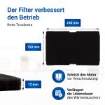 Schwammfilter Sockelfilter 10 Stück wie Beko 2964840100 240x155 mm für Trockner – Bild 2