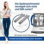 Türscharnierfedern wie Siemens 00754869 Reparatursatz für Geschirrspüler – Bild 2