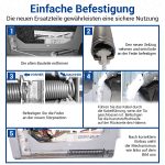 Türscharnierfedern wie Siemens 00754869 Reparatursatz für Geschirrspüler – Bild 5