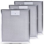 Fettfilter wie Whirlpool 480122102168 3 Stück für Dunstabzugshaube