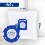 Filterbeutel 20 Stück wie Rowenta ZR200520 ZR200520 275x290mm für Staubsauger – Bild 2