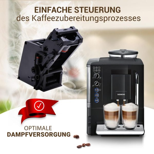 Brühgruppe und 2xO-Ring für Kaffeemaschine kompatibel mit Siemens 11014117