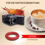 Brühgruppe und 2xO-Ring für Kaffeemaschine kompatibel mit Siemens 11014117