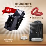 Brühgruppe und 2xO-Ring für Kaffeemaschine kompatibel mit Siemens 11014117