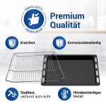 Backblech Grillrost Set passend wie Bosch 00662999 00574876 für Backofen – Bild 4