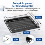 Backblech Grillrost Set passend wie Bosch 00662999 00574876 für Backofen – Bild 5