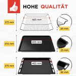 Grillrost Blechen Set wie Bosch 00662999 00574876 Neff 00434038 für Backofen