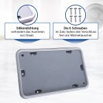 Wartungsklappe passend wie Bosch 00646776 für Trockner Wärmetauscher – Bild 3