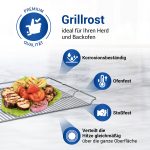 Grillrost passend wie Bosch 00574876 Kombirost 465x375mm für Backofen – Bild 2