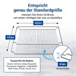 Grillrost passend wie Bosch 00574876 Kombirost 465x375mm für Backofen – Bild 3