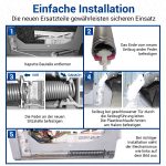 Türscharnierfedern wie Siemens 00754873 mit Seilzügen für Geschirrspüler – Bild 4