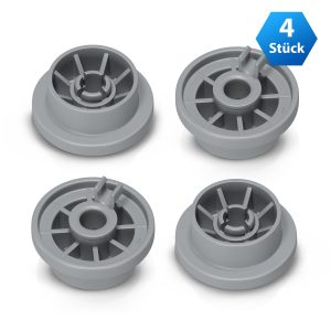 Korbrolle 4x Rolle Rad Kompatibel mit Bosch 0165314 für Unterkorb Spülmaschine