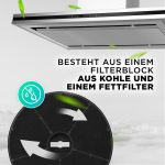 Aktivkohlefilter SET x 4 für Abzugshauben Oranier KSC 700 Wandhaube Stella S/W