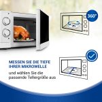 Drehteller Glasteller Ersatz für LG 3390W1G005D 245mmØ für Mikrowelle – Bild 4