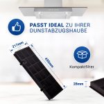 Kohlefilter Set 3x kompatibel mit AEG 5026385100/3 Typ150 für Dunstabzugshaube – Bild 3