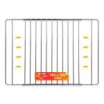Grillrost Gitter Universal 350/520 x 320 mm für Backofen mit Schraubverschluss