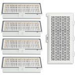 Abluftfilter Set 5x passend wie Miele 9616270 SF-HA30 für Staubsauger