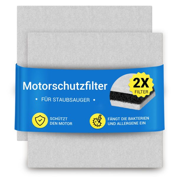 Motorschutzfilter Set 2x kompatibel mit PHILIPS 482248010228 für Staubsauger