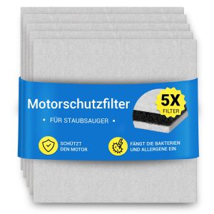 Motorschutzfilter Set 5x kompatibel mit PHILIPS 482248010228 für Staubsauger