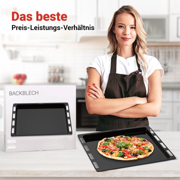 Backblech Blech Bosch 00662999 465x375x30mm emailliert für Backofen Fettpfanne
