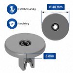 Korbrollen Set 8x wie Electrolux 50286965004 für Unterkorb Spülmaschine – Bild 3