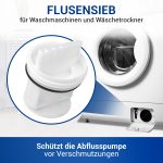 Flusensiebeinsatz wie Bosch Siemens 00605010 für Waschmaschine – Bild 2